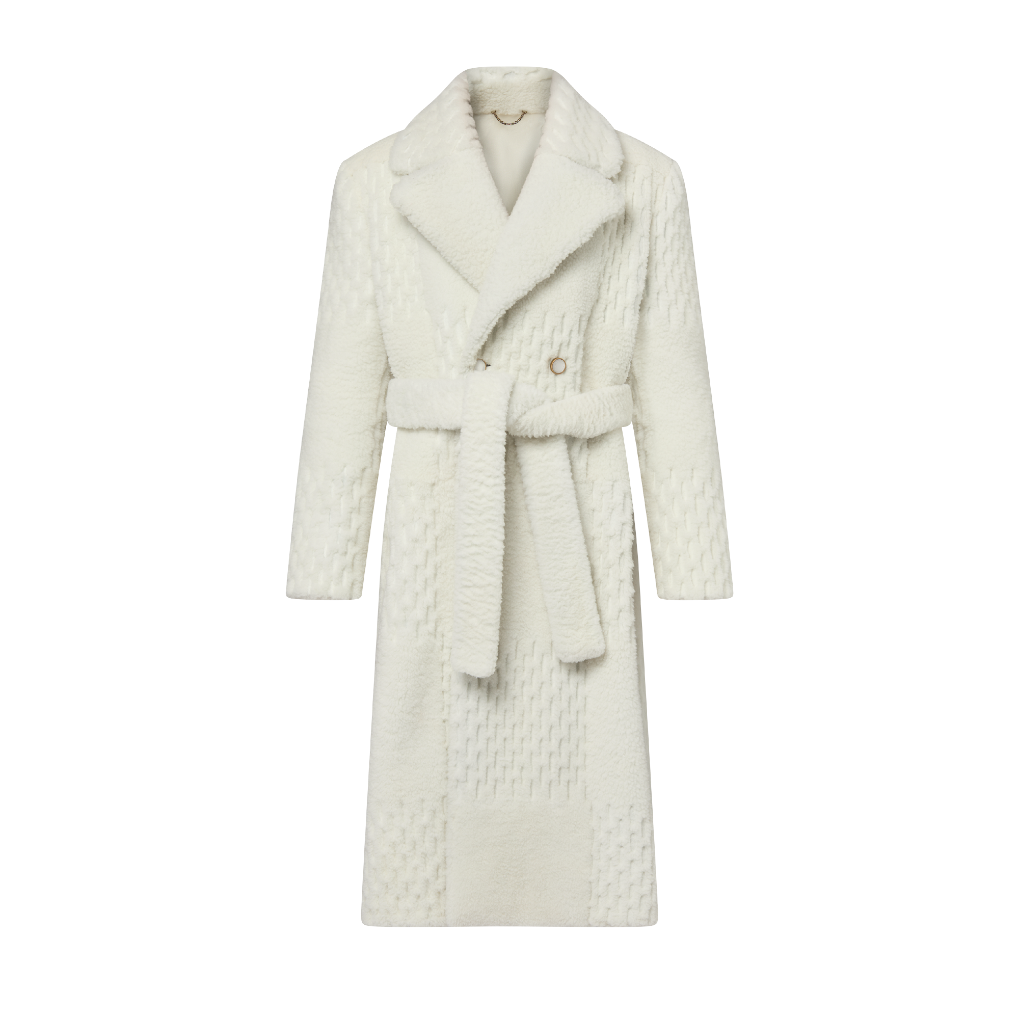 Made To Order Shearling Belted Coat - High-End Ready-to-Wear